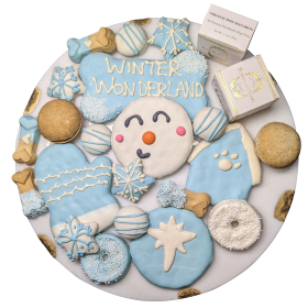 Winter Themed Dog Treats Pet Cookie Winter Wonderland Holiday Gift Box