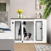 Furniture style dog cage, wooden dog cage, double door dog cage, side cabinet dog cage, Dog crate