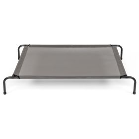 Cooling Elevated Dog Bed Ventilated Mesh Cot 50"D x 31"W x 8"H Gray