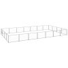 Dog Kennel Silver 301.4 ftÂ² Steel