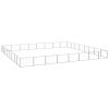 Dog Kennel Silver 688.9 ftÂ² Steel