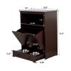 Pet Feeder Station with Storage, Fine Wooden Dog and Cat Feeder Hide Away Cabinet with Stainless Steel Bowls