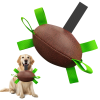 Dog Rugby Football With Straps, Interactive Dog Toys For Boredom