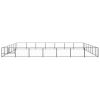 Dog Kennel Black 527.4 ftÂ² Steel