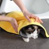 Pet Bath Towel - soft coral fleece absorbent towel quick-drying