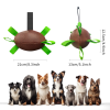 Dog Rugby Football With Straps, Interactive Dog Toys For Boredom