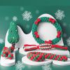 Christmas Pet Toy Set For Dogs; Stocking Candy Cane Dog Chew Toys; Wreath Knot Rope Toy