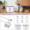 Guipure 2.0L Anti-Cold Cat Water Fountain With Light Notification; Filtered Functional