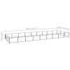 Dog Kennel Black 290.6 ftÂ² Steel