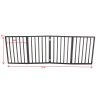 Pet Gate - Dog Gate for Doorways, Stairs or Freestanding, Folding, brown, Arc Wooden