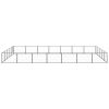 Dog Kennel Black 376.7 ftÂ² Steel