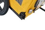 Yellow Outdoor Heavy Duty Foldable Utility Pet Stroller Dog Carriers Bicycle Trailer