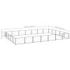 Dog Kennel Black 376.7 ftÂ² Steel