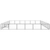 Dog Kennel Black 581.3 ftÂ² Steel