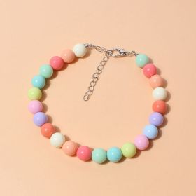 Pet Jewelry Personality Multicolor Pearl Dog Necklace