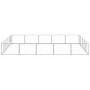 Dog Kennel Silver 269.1 ftÂ² Steel