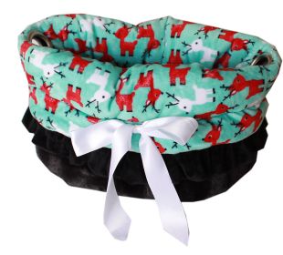 Reindeer Folly Reversible Snuggle Bugs Pet Bed, Bag, and Car Seat All in One