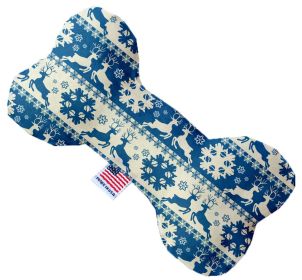 Blue Reindeer (Option: 10 inch Canvas Bone Dog Toy)