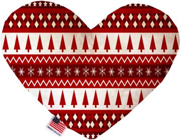 Red Classic Christmas (Option: 6 inch Canvas Heart Dog Toy)