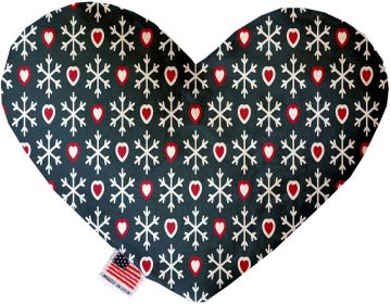 Snowflakes and Canvas Heart Dog Toy (Option: )