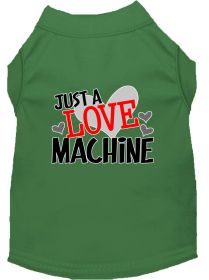 Love Machine Screen Print Dog Shirt (Option: Green Med)