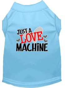 Love Machine Screen Print Dog Shirt (Option: Baby BlueMed)