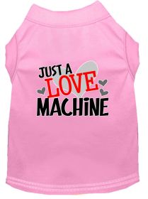 Love Machine Screen Print Dog Shirt (Option: Light Pink Med)