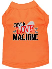 Love Machine Screen Print Dog Shirt (Option: Orange Med)