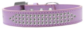 3-Row Clear Crystal Rhinestone Dog Collar