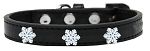 Snowflake Widget Dog Collar (Size: Black Size 10)