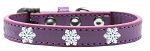 Snowflake Widget Dog Collar (Size: Lavender Size 10)