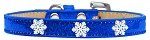 Snowflake Widget Dog Collar (Size: Blue Ice Cream Size 10)