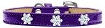 Snowflake Widget Dog Collar (Size: Purple Ice Cream Size 10)