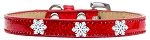 Snowflake Widget Dog Collar (Size: Red Ice Cream Size 10)