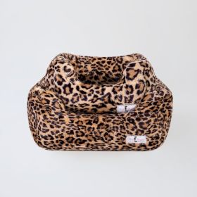 Cashmere Dog Bed Collection (Size: S, Color Option: Leopard)