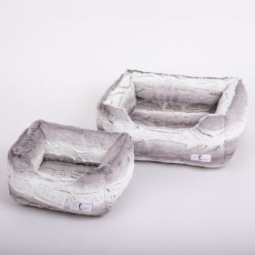 Cashmere Dog Bed Collection (Size: L, Color Option: Angora)