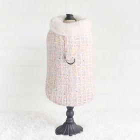 Chantel Tweed Dog Coat (Size: S, Color Option: Candy)