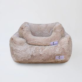 Cuddle Dog Bed Collection (Size: S, Color Option: Latte)