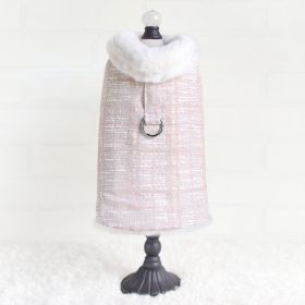 Gia Dog Coat (Size: S, Color Option: Ice Pink)