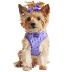 Wrap and Snap Cute Dog Harness (Size: X-Small, Color: Paisley Purple)