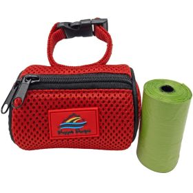 American River Poop Bag Holder (Size: One Size, Color: Red)