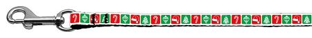 Timeless Christmas Nylon Ribbon Leash (Option: 3/8 wide 6ft Long)