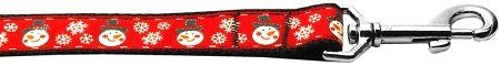 Snowmen Nylon Dog Leash (Option: 3/8 inch wide 4ft Long)