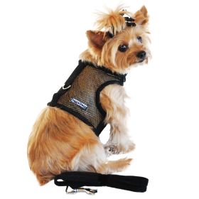 Cool Mesh Dog Harness (Size: X-Small, Color: Solid Black)