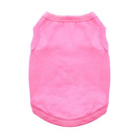 100% Cotton Dog Tanks (Size: X-Small, Color: Carnation Pink)