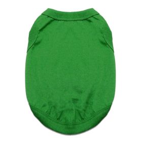 100% Cotton Dog Tanks (Size: X-Small, Color: Emerald Green)