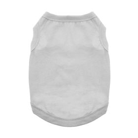 100% Cotton Dog Tanks (Size: X-Small, Color: Glacier Gray)