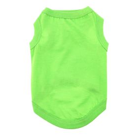 100% Cotton Dog Tanks (Size: X-Small, Color: Green Flash)