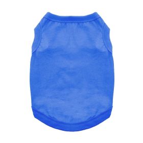 100% Cotton Dog Tanks (Size: X-Small, Color: Nautical Blue)