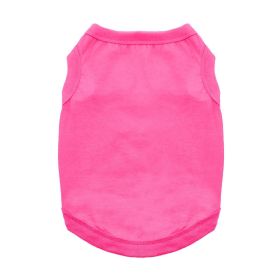 100% Cotton Dog Tanks (Size: X-Small, Color: Rasberry Sorbet)